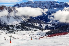 Seceda auf der Sonnenseite Grödens / Südtirol