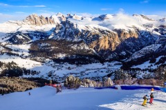 Seceda auf der Sonnenseite Grödens / Südtirol