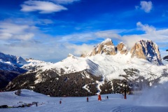 SELLARONDA - Blick zur Sellagruppe