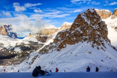 SELLARONDA - Blick zur Sellagruppe